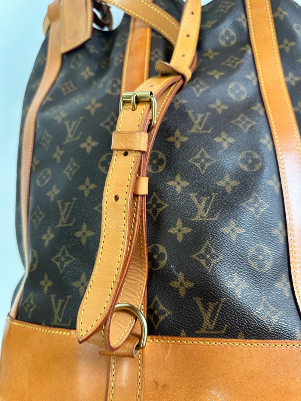 Louis Vuitton LV Brown GM Monogram Travel Duffel Backpack Cabin Friendly France - Picture 14 of 16